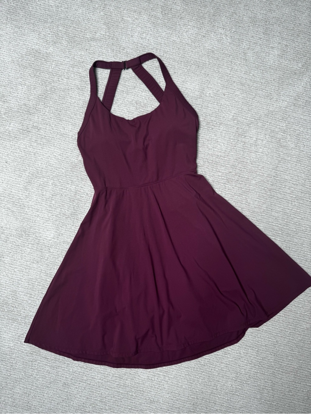 Halara Backless Twisted Flare Active Dress- longer length